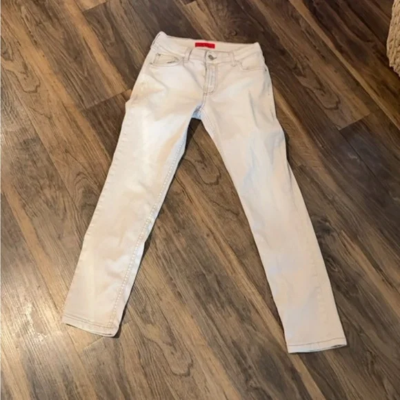 Carolina Herrera Cream Denim straight leg slim Pants